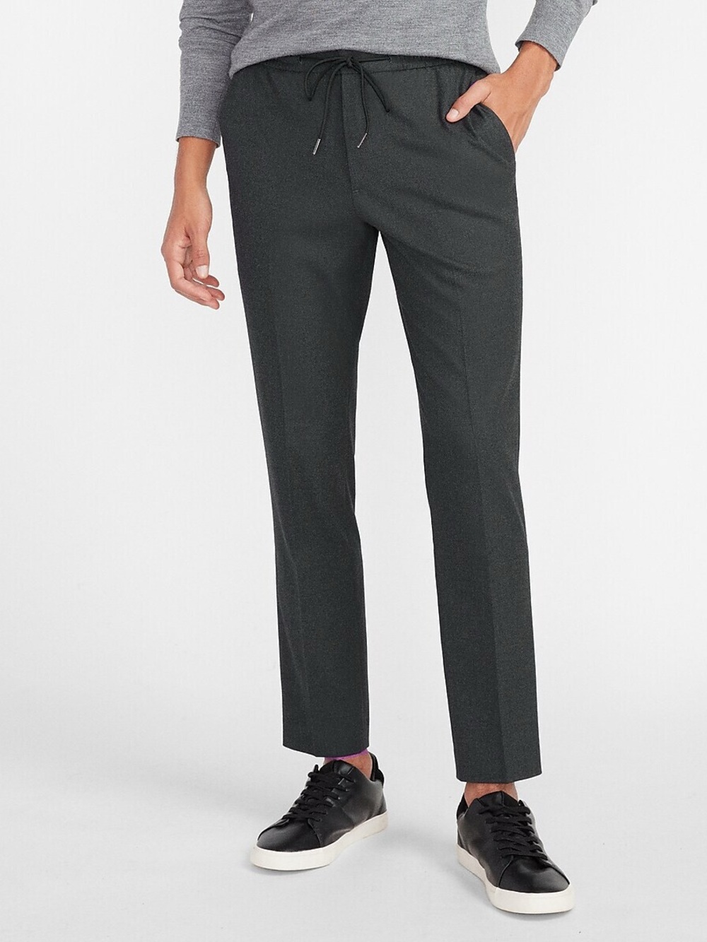 Express Men’s Extra Slim Wool Blend Hyper Stretch Dress Pants Gray 32x32 NWT